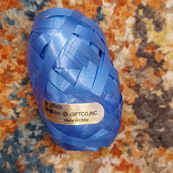 Giftco blue curling balloon ribbon - Picture 1 of 2